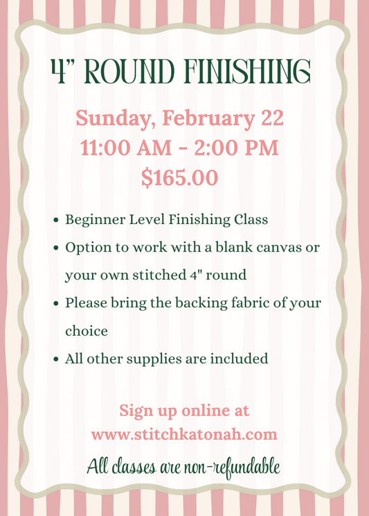 Round Finishing Class | 3/8 (rescheduled)