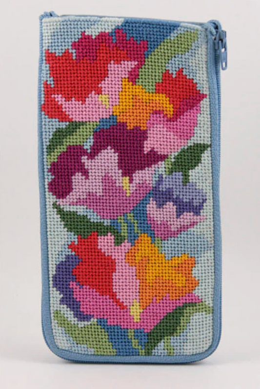 Watercolor Poppies Eyeglass Case