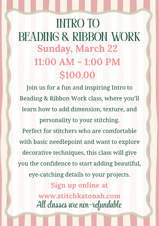 Intro to Beading & Ribbon Work | 3/22/26