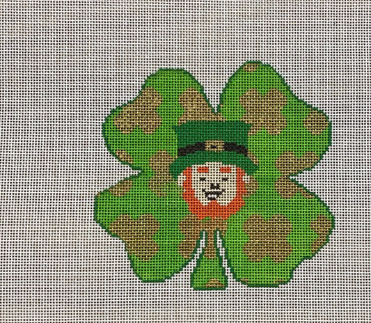 Shamrock and Leprechaun Ornament