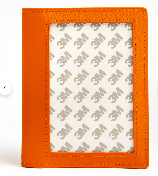 Self Finishing Passport Cover-Orange