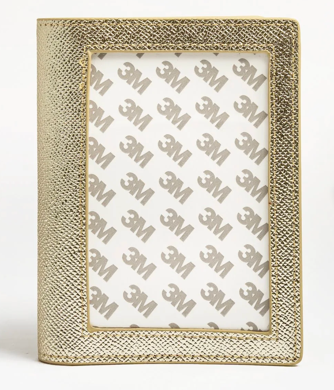 Self Finishing Passport Cover-Gold Palm