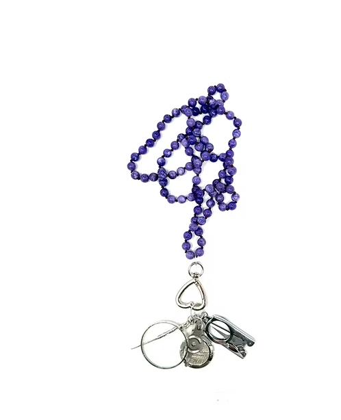 Lavendar Gemstone Chatelaine