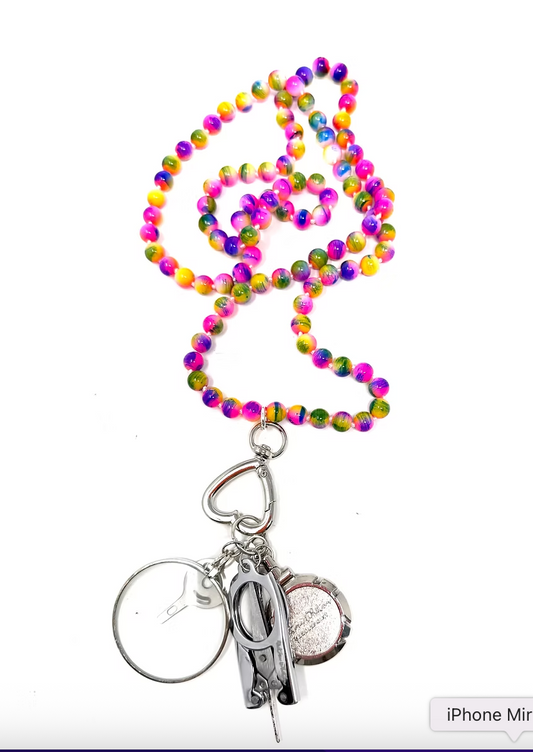 Beach Ball Fun Gemstone Chatelaine