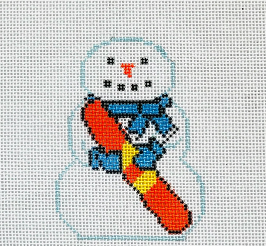 Snowman with Snowboard