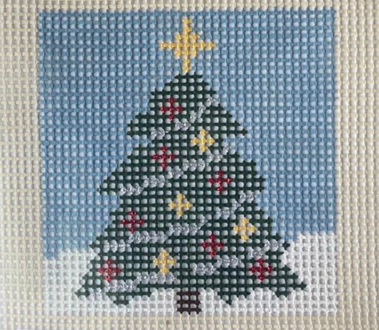 Snowy Christmas Tree-Stitchin' Littles