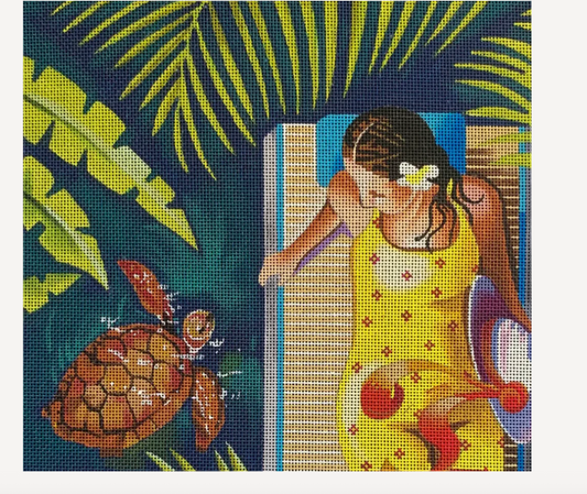 Woman and Turtle