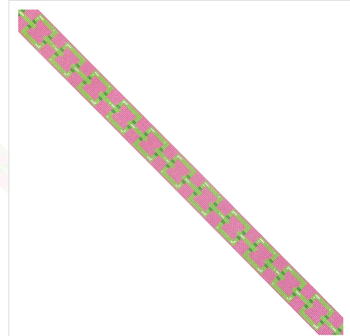 Square Link Belt- Lime