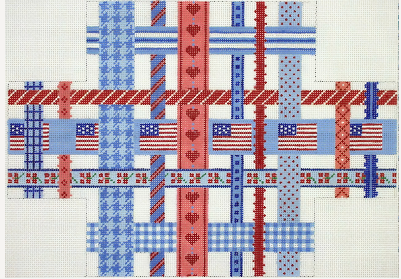 Red White Blue Brick