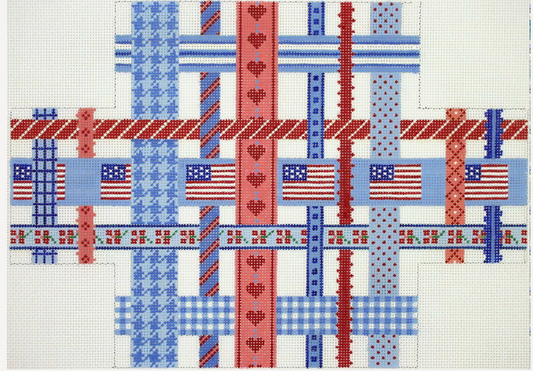 Red White Blue Brick