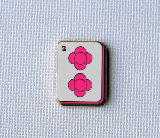 Two Dot Hot Pink Mahjong Tile Needle Minder