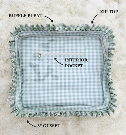 Large Ruffle Carryall Project Bag