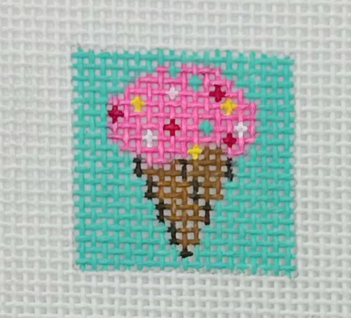 Ice Cream Cone Key Fob Insert