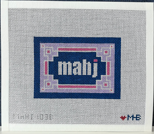 Navy, Lilac, Pink Key Corner Mahjong Insert