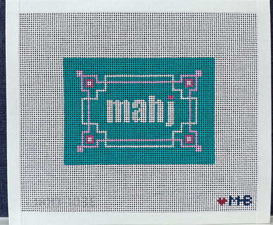 Teal Lilac Pink Key Corner Mahjong Insert