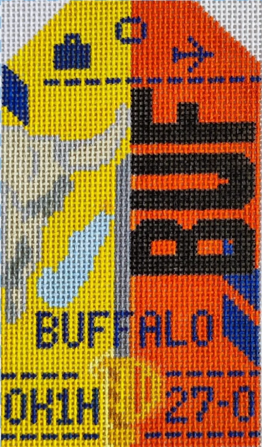 Buffalo Retro Luggage Tag