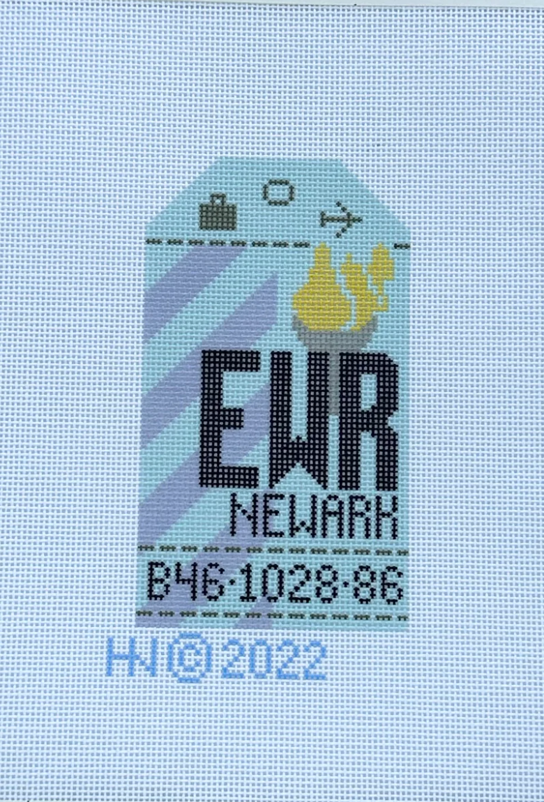 Newark Retro Luggage Tag