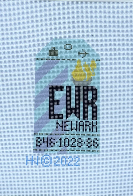 Newark Retro Luggage Tag