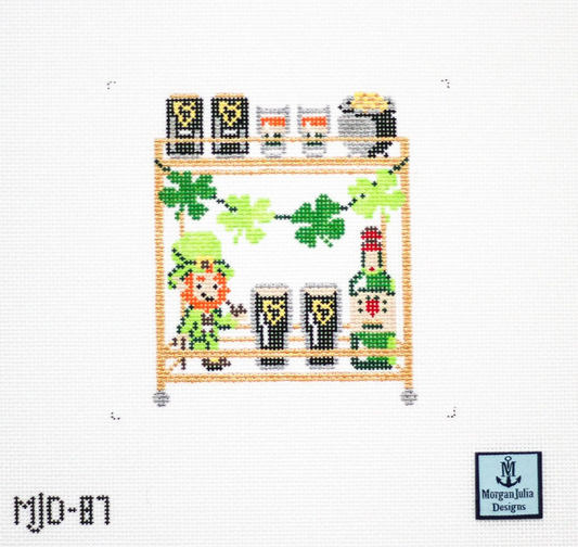 St. Patrick's Day Bar Cart