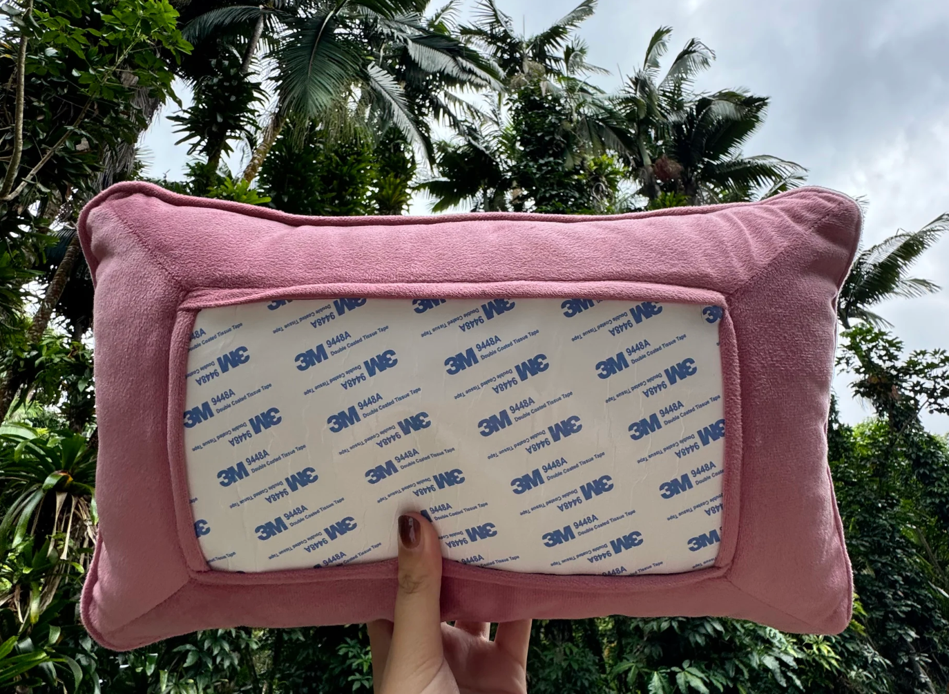 Pink Guava Velvet Pillow