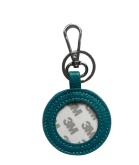 Round Leather Key Fob
