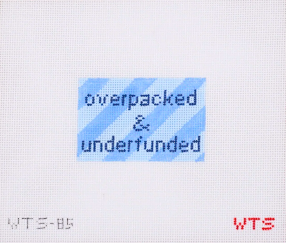 Overpacked and Underfunded Luggage Tag