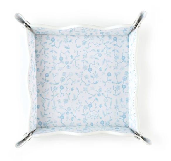 Evelyn Henson Bisou Blue Print Valet Tray