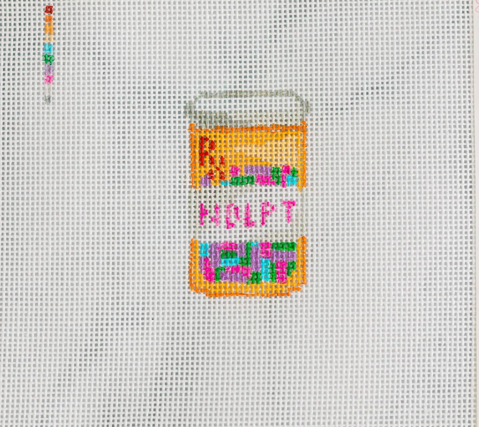 RX Needlepoint Bottle