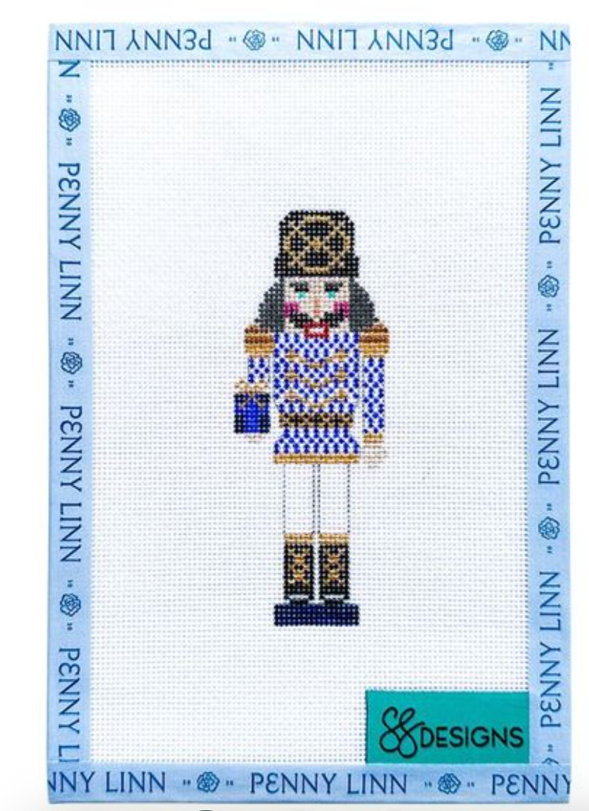 Blue Mini Heirloom Nutcracker