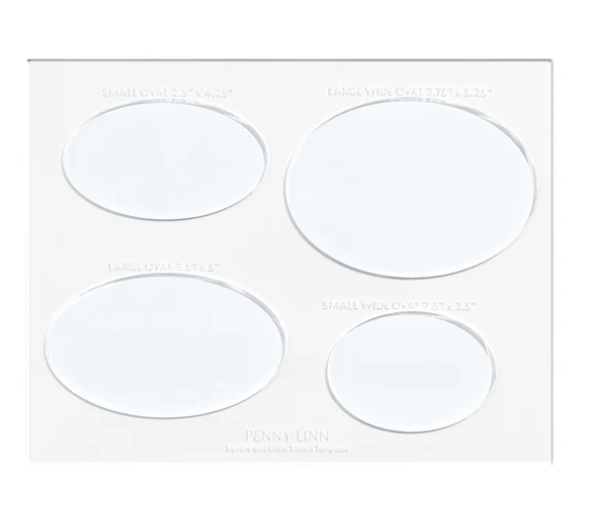 Oval Acrylic Stencil Sheet