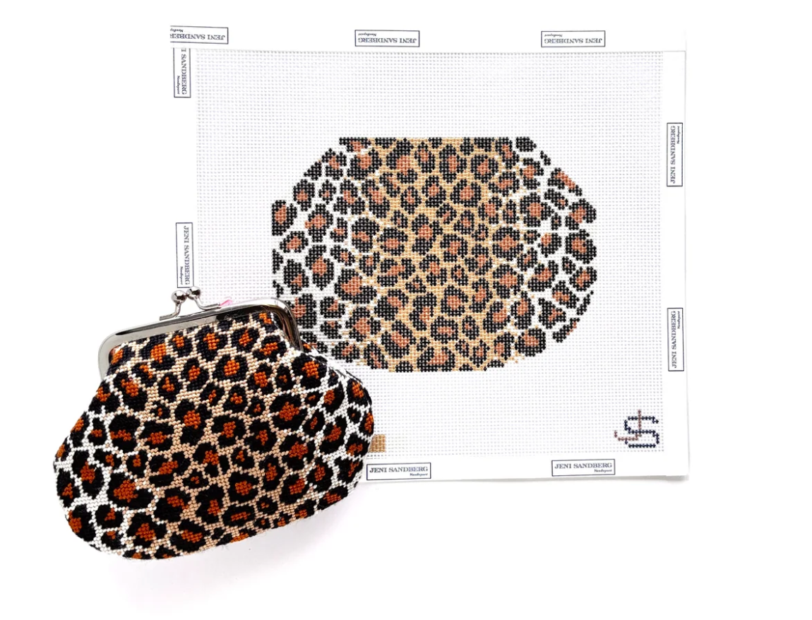 Leopard Kiss Lock Bag