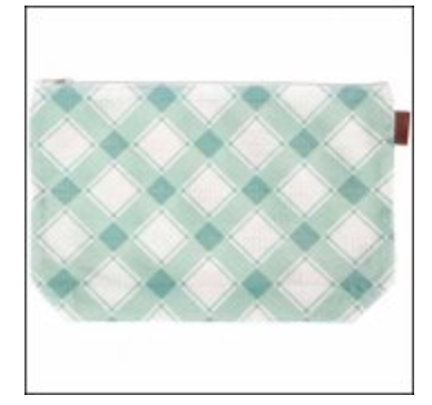 Jade Large Plaid Project Bag