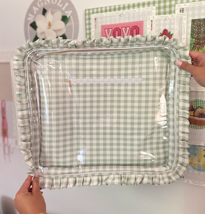 Large Ruffle Carryall Project Bag