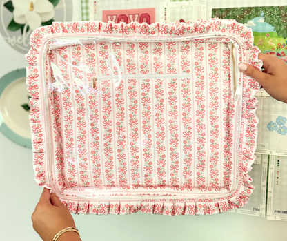 Large Ruffle Carryall Project Bag